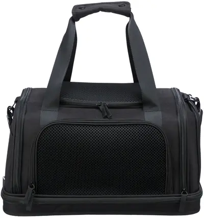 Trixie vliegtuigtas Plane zwart 44 x 28 x 25 cm – voor kat of kleine hond - Afbeelding 4