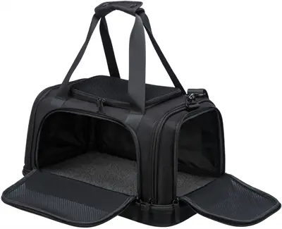 Trixie vliegtuigtas Plane zwart 44 x 28 x 25 cm – voor kat of kleine hond - Afbeelding 5