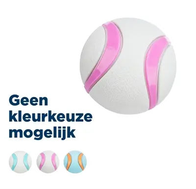 Trixie hondenbal TPR lime/blauw 6 cm – drijvend, zonder geluid, 3 stuks