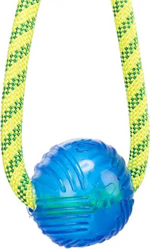 Trixie Aquatoy touw geel/groen 40 cm – drijvend trekspeeltje - Afbeelding 6