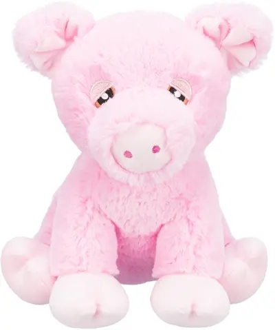 Trixie Be Eco varkentje Edison roze 24 cm – pluche hondenknuffel