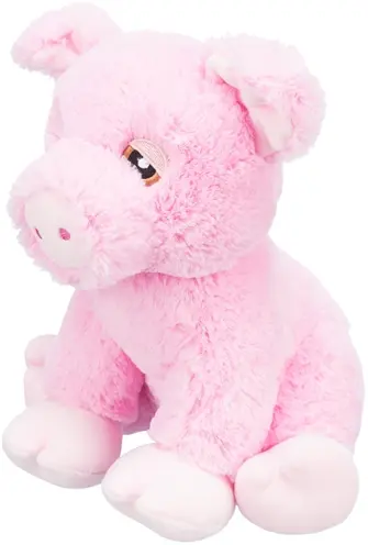 Trixie Be Eco varkentje Edison roze 24 cm – pluche hondenknuffel - Afbeelding 4