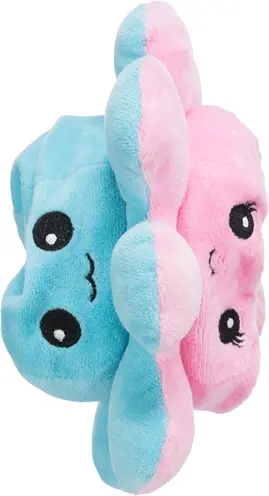 Trixie hondenknuffel octopus omkeerbaar grijs/geel 19 cm – met geluid - Afbeelding 3
