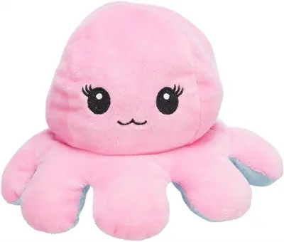 Trixie hondenknuffel octopus omkeerbaar grijs/geel 19 cm – met geluid - Afbeelding 4