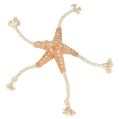 Trixie Be Nordic zeester Jane beige 32 cm – pluche met touw, geluidloos