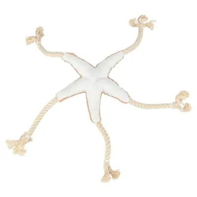 Trixie Be Nordic zeester Jane beige 32 cm – pluche met touw, geluidloos - Afbeelding 4