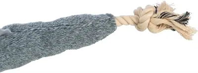 Trixie Be Nordic hondenknuffel aal Karl grijs 75 cm – katoen met touw - Afbeelding 5