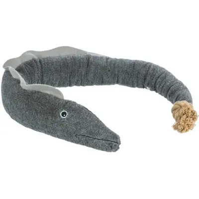Trixie Be Nordic hondenknuffel aal Karl grijs 94 cm – katoen met touw