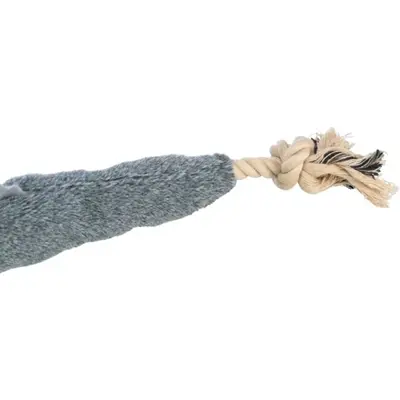 Trixie Be Nordic hondenknuffel aal Karl grijs 94 cm – katoen met touw - Afbeelding 6