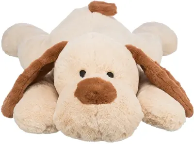 Trixie knuffelhond Benny pluche beige/bruin 75 cm – extra groot - Afbeelding 4