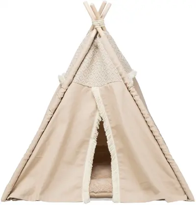 Trixie kattenmand tipi Boho beige 55 x 55 x 65 cm – ook voor kleine honden