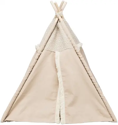 Trixie kattenmand tipi Boho beige 55 x 55 x 65 cm – ook voor kleine honden - Afbeelding 5
