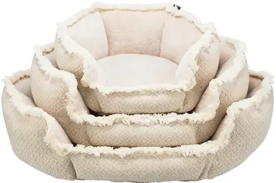 Trixie hondenmand Boho hoekig beige 65 x 65 cm – pluche - Afbeelding 4