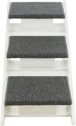 Trixie loopplank met uitklapbare treden MDF wit 44 x 106 x 46 cm - Afbeelding 6