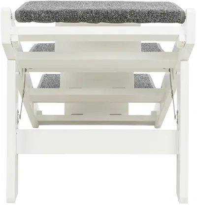 Trixie loopplank met uitklapbare treden MDF wit 44 x 106 x 46 cm - Afbeelding 8