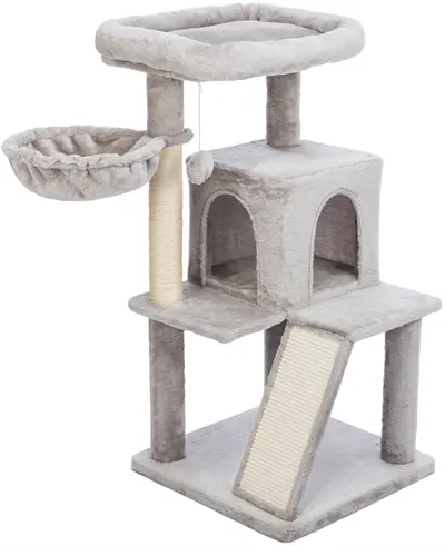Trixie Junior krabpaal Pepito grijs 98 cm – voor kittens - Afbeelding 2