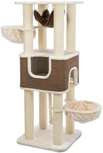Trixie krabpaal Humberto XXL crème/donkerbruin 174 cm – schuilplaats - Afbeelding 4