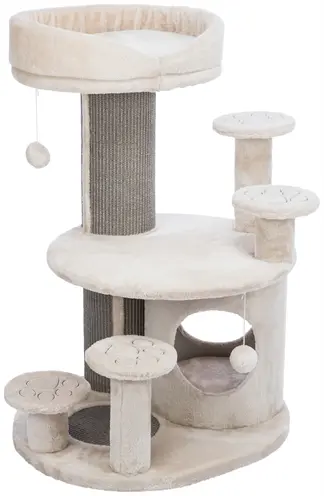 Trixie krabpaal Emil lichtgrijs 69 x 59 x 96 cm – schuilhuisje - Afbeelding 5
