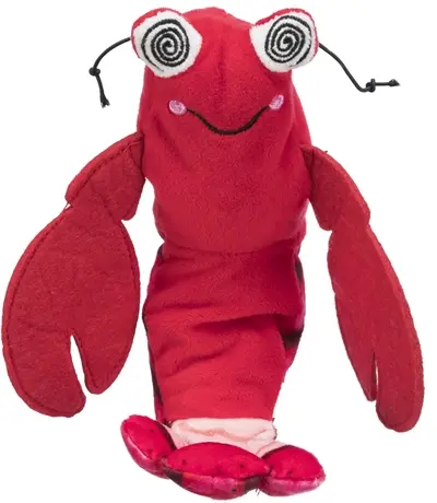 Trixie Spartel garnaal met catnip rood 23 cm – bewegend en oplaadbaar