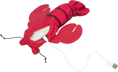 Trixie Spartel garnaal met catnip rood 23 cm – bewegend en oplaadbaar - Afbeelding 5