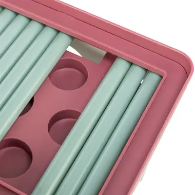 Trixie Cat Activity Rod Box 20 x 16 x 12 cm – wit/bordeaux speelbox - Afbeelding 7