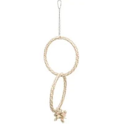Trixie dubbele touwring naturel 16 cm – zitringen voor vogels - Afbeelding 4