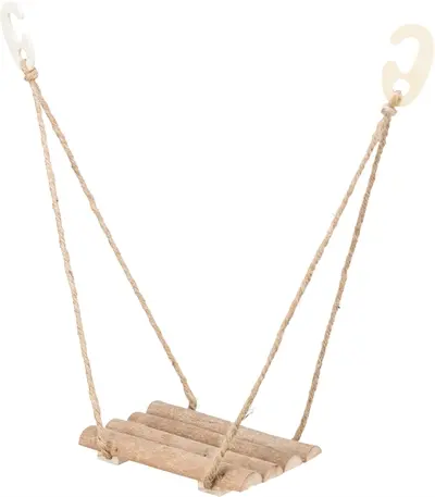 Trixie vogelschommel vurenhout naturel 19,5 x 27 cm