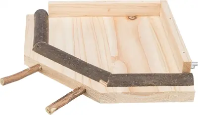 Trixie landingsplaats voor vogels hout 19 cm – met zitstokken - Afbeelding 3