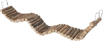 Trixie hangbrug wilg naturel 61 x 8 cm – voor vogels en kleine knaagdieren