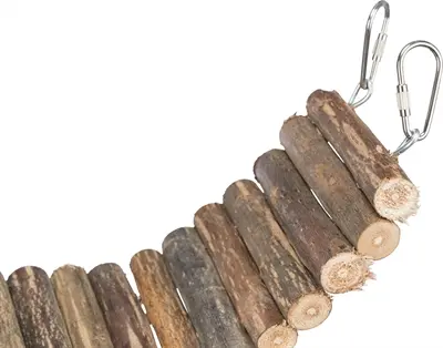 Trixie hangbrug wilg naturel 61 x 8 cm – voor vogels en kleine knaagdieren - Afbeelding 4