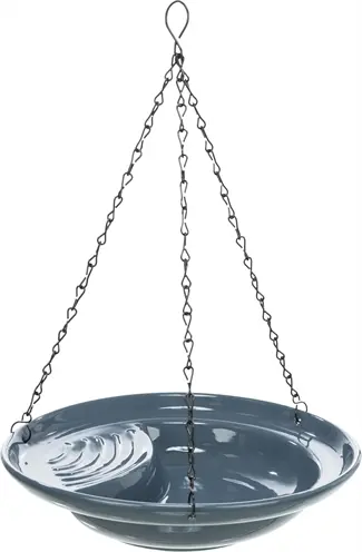 Trixie vogeldrinkschaal hangend keramiek blauw 26 cm 550 ml