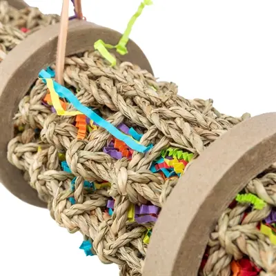 Trixie speelgoed zeegras 55 cm – groot vogelspeelgoed te vullen met snacks - Afbeelding 4