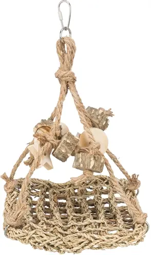 Trixie schommel van zeegras en hout 19 x 19 cm – vogels en knaagdieren