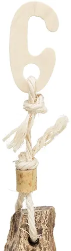 Trixie natuurspeelgoed vogel mahonie en schelpen 26 cm - Afbeelding 3