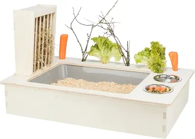 Trixie voederstation hout naturel 70 x 47 x 41 cm – met toiletpot