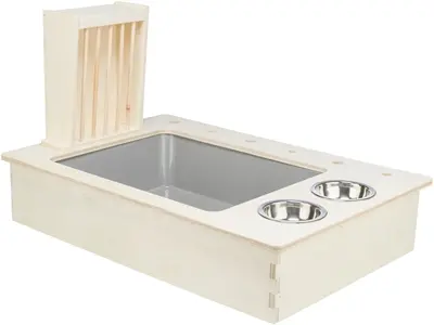 Trixie voederstation hout naturel 70 x 47 x 41 cm – met toiletpot - Afbeelding 8