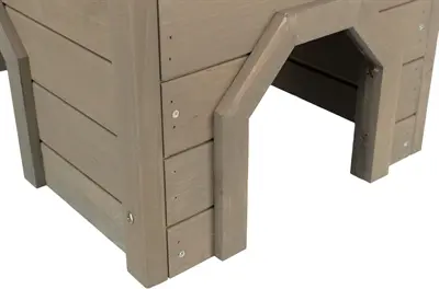 Trixie Natura knaagdierhuis met asfaltdak grijsgroen 50 x 37 x 30 cm - Afbeelding 5