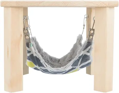 Trixie schuilhuisje Sunny met hangmat 28 x 28 x 24 cm – voor cavia's - Afbeelding 3