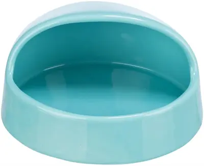 Trixie zandbad voor muizen en hamsters keramiek turquoise 16 cm – 3 stuks