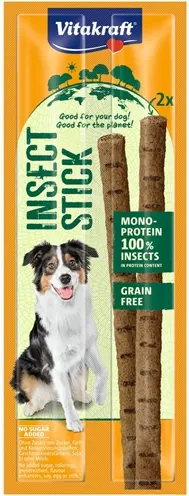 Vitakraft Insectensticks graanvrij 24 g – hondensnack met insecteneiwit