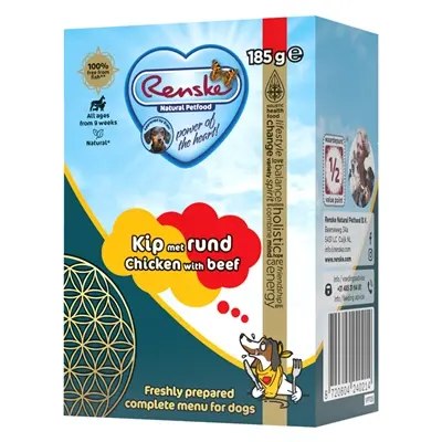 Renske hondenvoer vers bereide maaltijd kip en rund 24 x 185 g – graanvrij - Afbeelding 4
