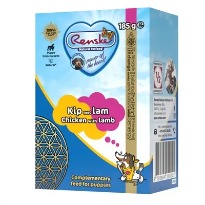 Renske puppyvoer vers bereide maaltijd lam en kip 24 x 185 g - Afbeelding 4