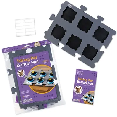 Hunger For Words Talking Pet Button Mat 33,5 x 45,7 cm – speech buttons - Afbeelding 4
