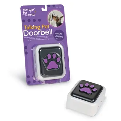 Hunger For Words Talking Pet Doorbell 10,2 x 19,1 x 4,1 cm – deurbel hond