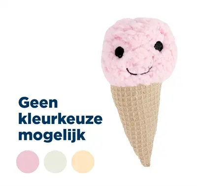 Fofos Puppy ijsje 17 x 10 x 4,5 cm – pluche speeltje, assorti