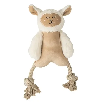 Fofos schaap met flosbenen 34 x 20 x 3,5 cm – pluche hondenknuffel