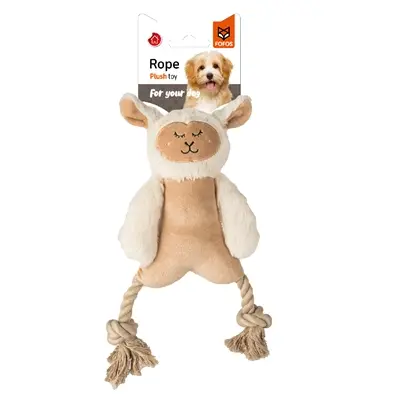 Fofos schaap met flosbenen 34 x 20 x 3,5 cm – pluche hondenknuffel - Afbeelding 4