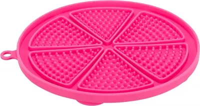 Trixie Lick'n'Snack likmat siliconen roze 18 cm – met zuignappen, 3 stuks