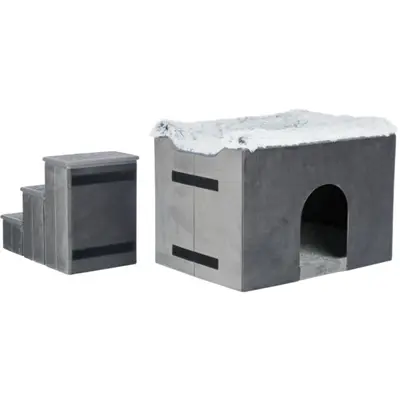Trixie hondenmand Harvey huis met trap grijs/wit 119 x 50 x 47 cm - Afbeelding 4