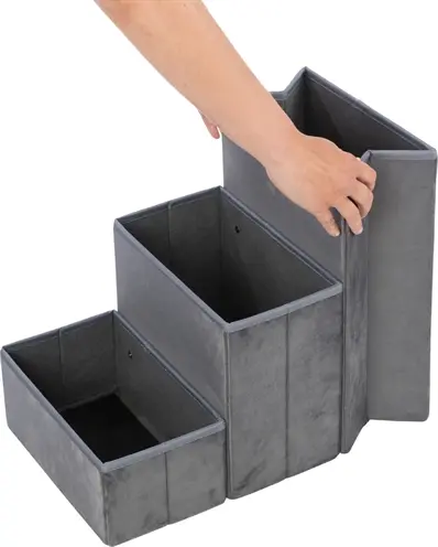 Trixie hondenmand Harvey huis met trap grijs/wit 119 x 50 x 47 cm - Afbeelding 7